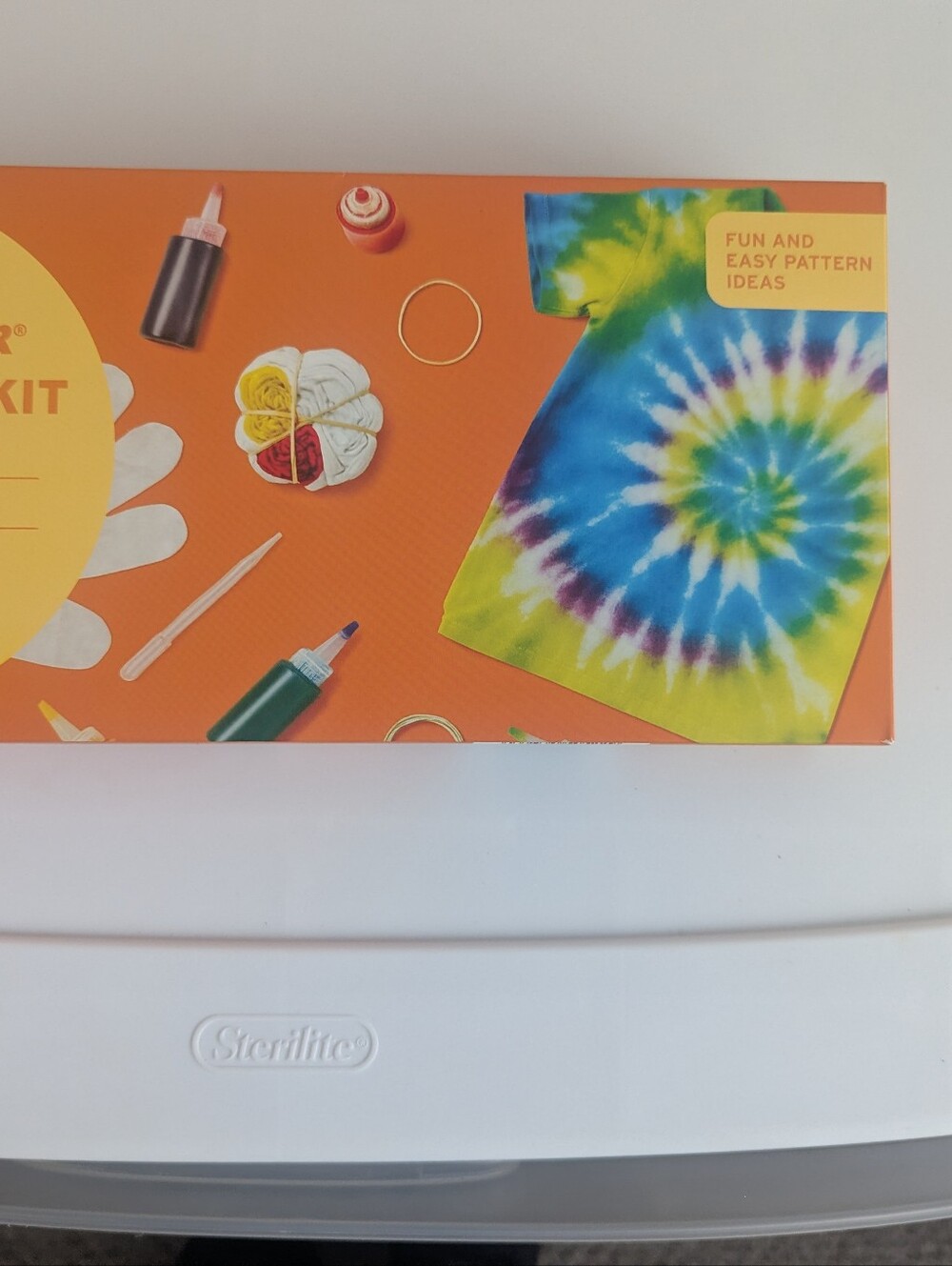 Tie-Dye Kit with Bright Multicolor Spiral Shirt